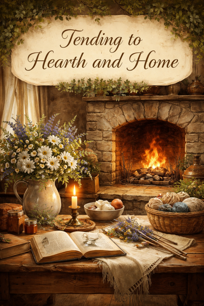 This image has an empty alt attribute; its file name is Tending-to-hearth-and-home-1-683x1024.png